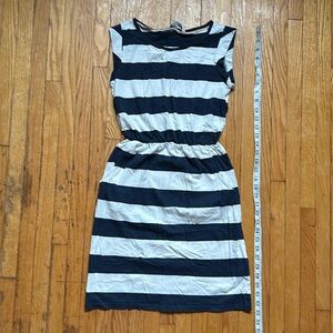 Boden jersey dress navy and white us 2